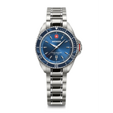 Wenger Executive Swiss Made 34 mm Blue Dial Women Watch 01.2021.102