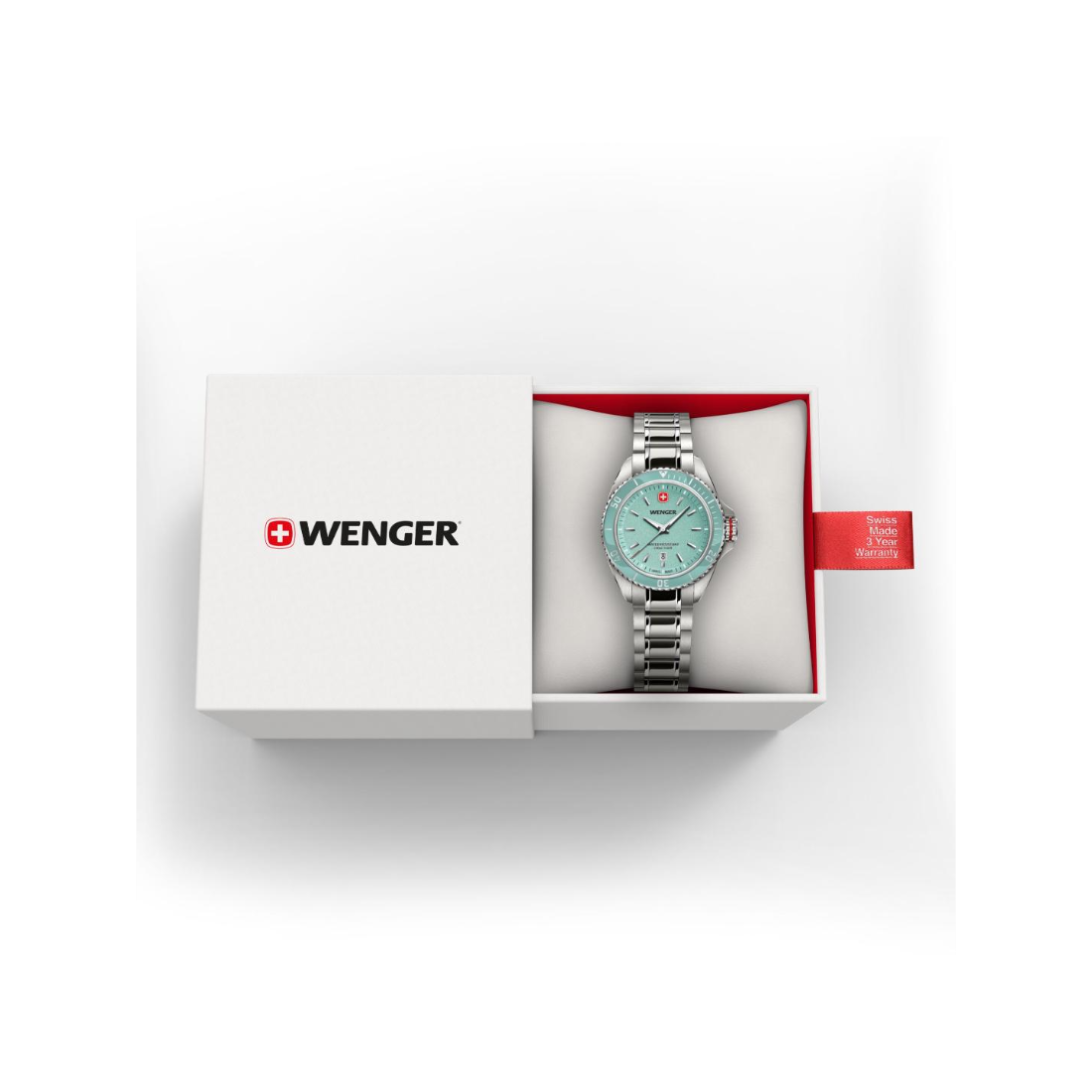 Wenger Executive Swiss Made 34 mm Blue Dial Women Watch 01.2021.103
