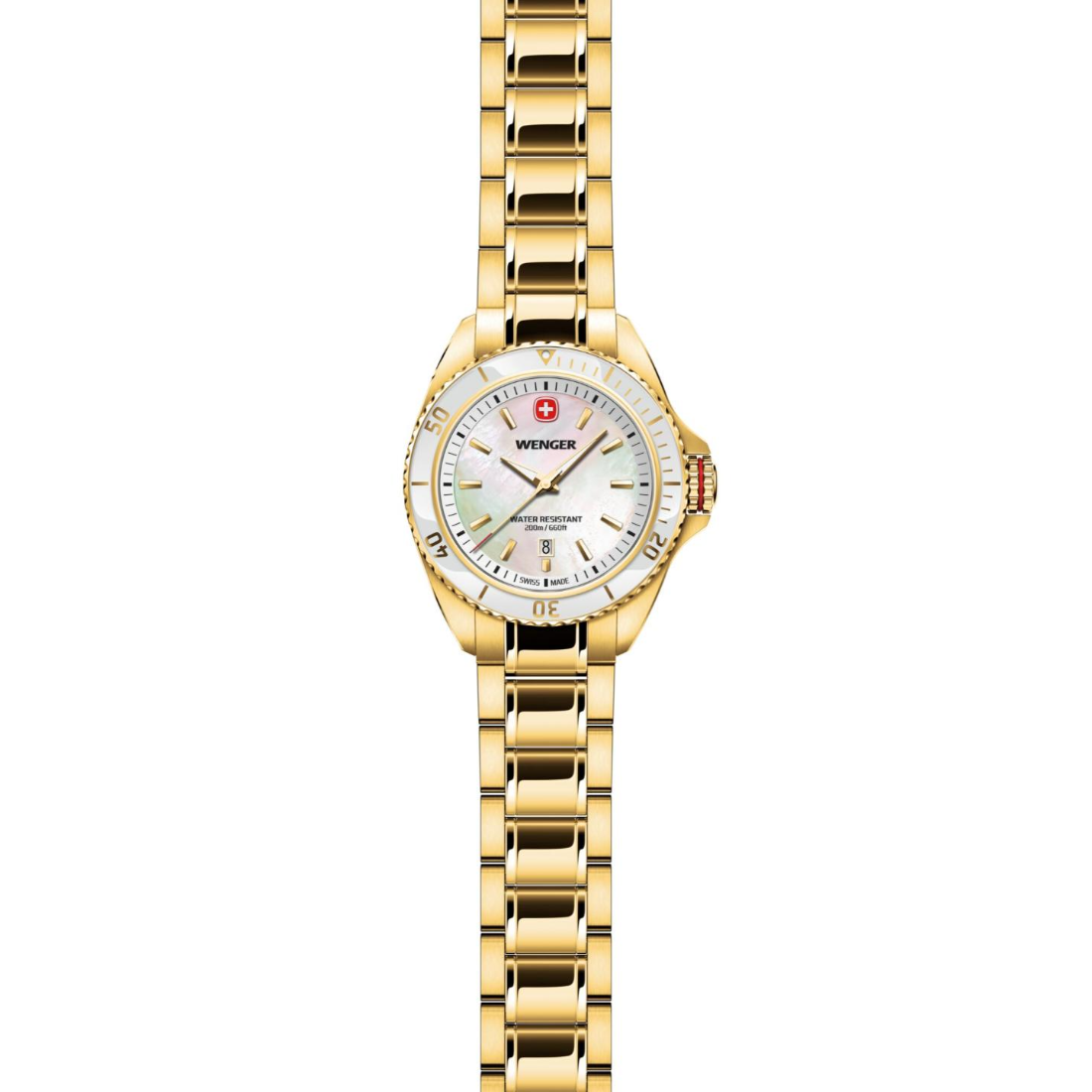 Wenger Executive Swiss Made 34 mm White Dial Women Watch 01.2021.105