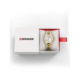Wenger Executive Swiss Made 34 mm White Dial Women Watch 01.2021.105