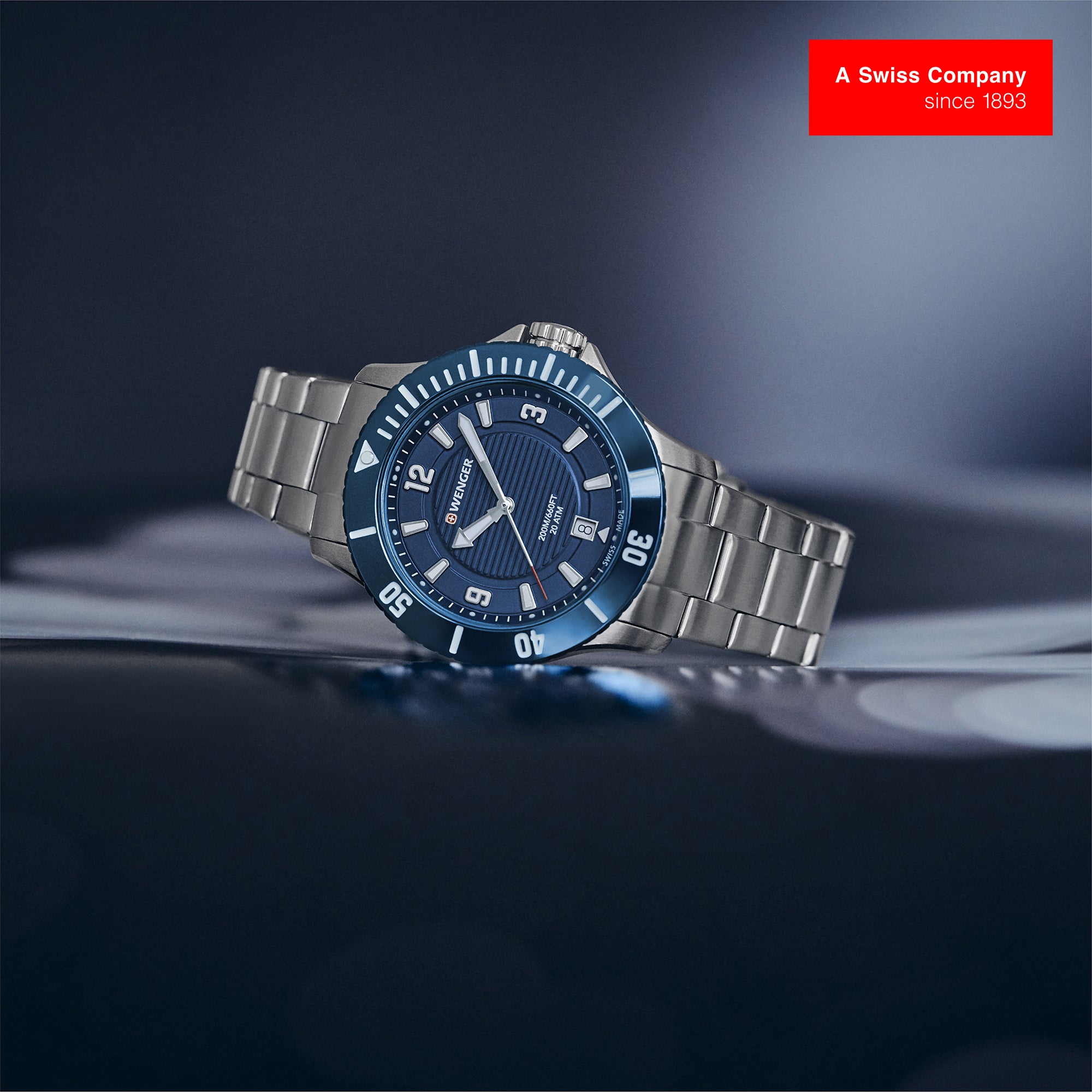 Wenger Seaforce Small 35mm Blue Dial Women Analog Watch 01.0621.111