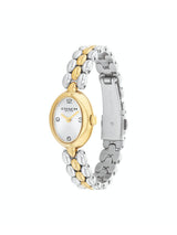 Coach Sammy Qtz Basic Slim Silver White Color Oval Dial Women's Watch - 14000128