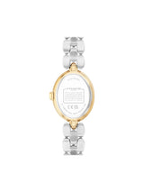 Coach Sammy Qtz Basic Slim Silver White Color Oval Dial Women's Watch - 14000128