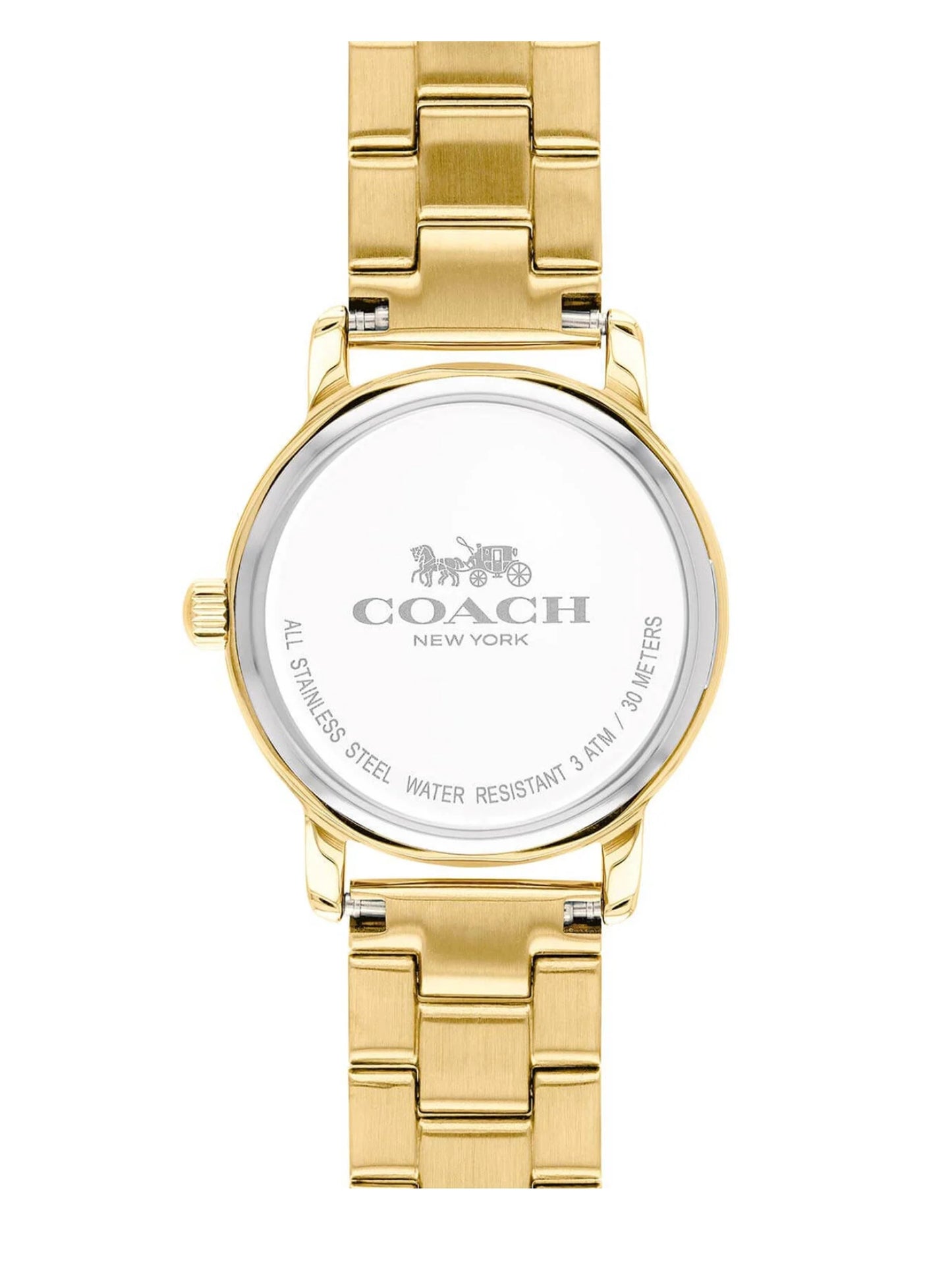 Coach GRAND 28 mm Gold Dial Women Watch 14502976