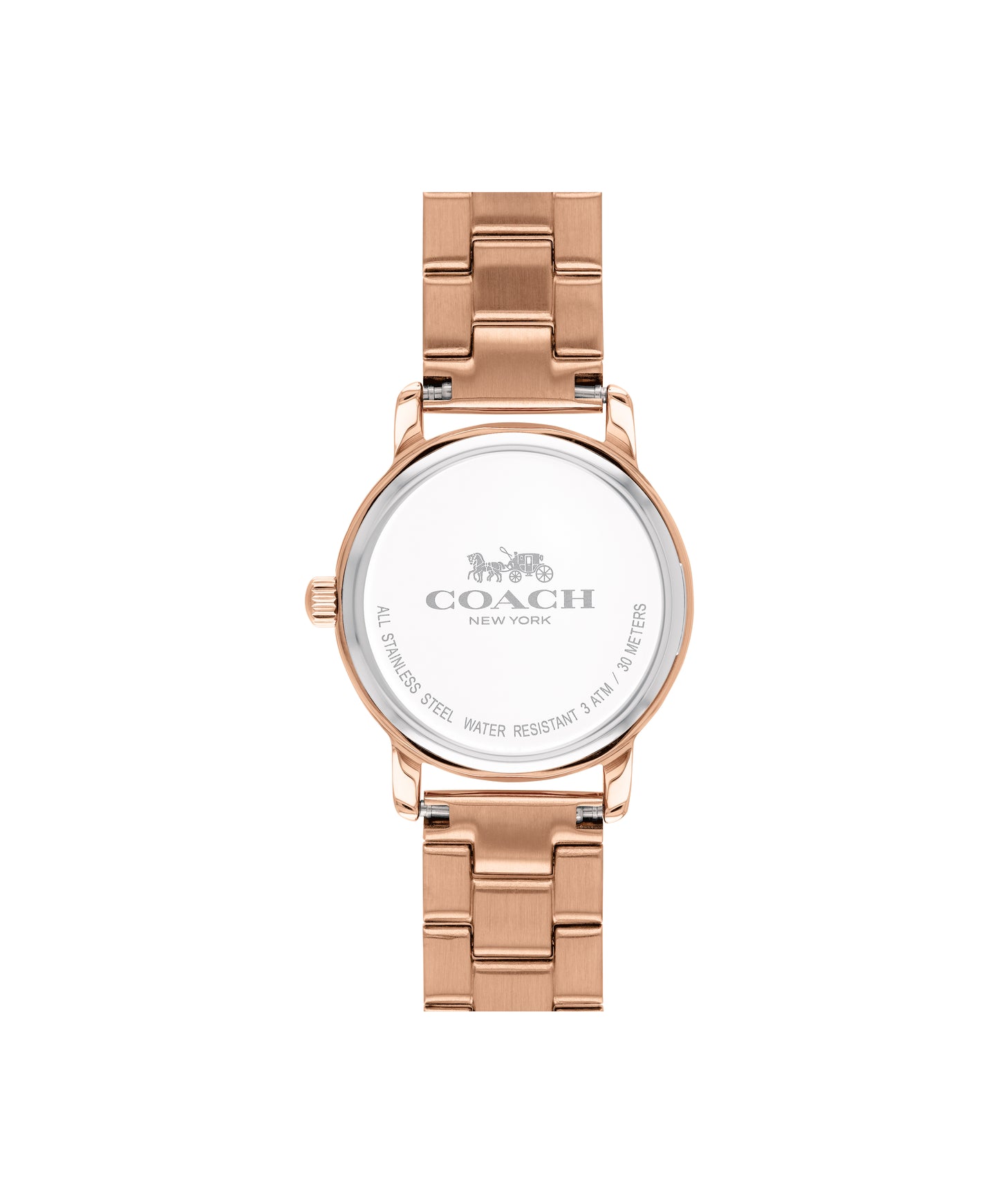 Coach Grand Qtz Basic 28 mm Rose Gold Dial Women Watch 14502977