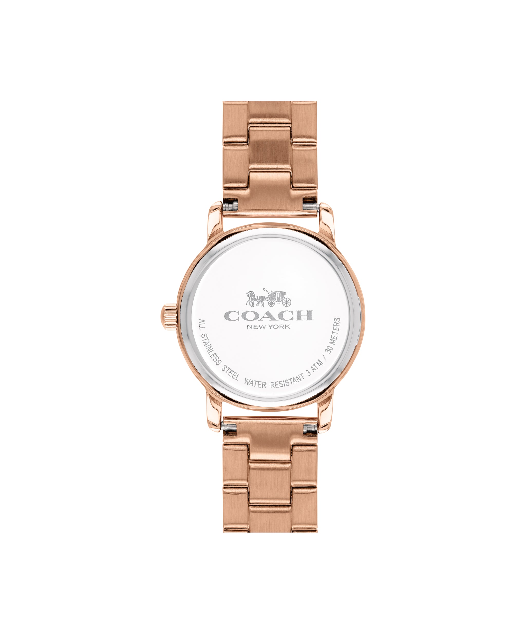 Coach Grand Qtz Basic 28 mm Rose Gold Dial Women Watch 14502977