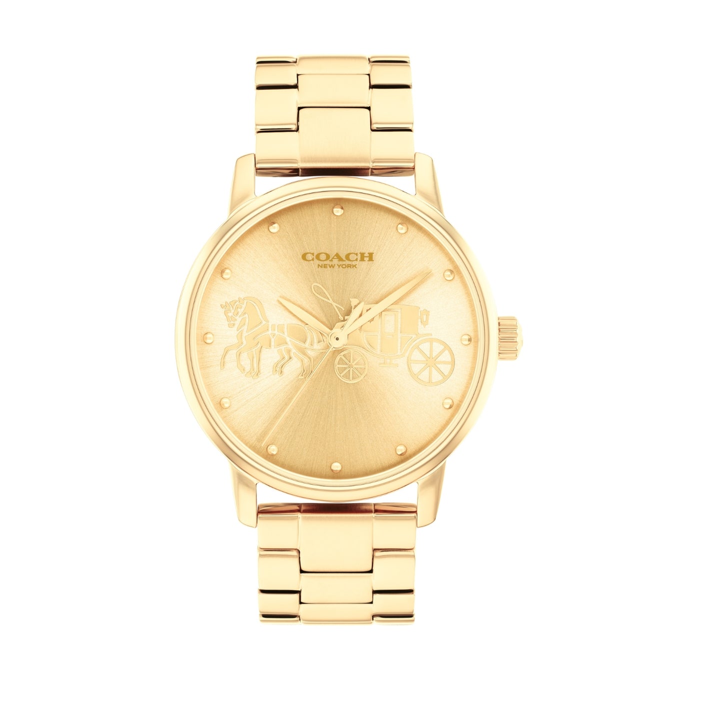 Coach GRAND 36 mm Gold Dial Women Watch 14503075