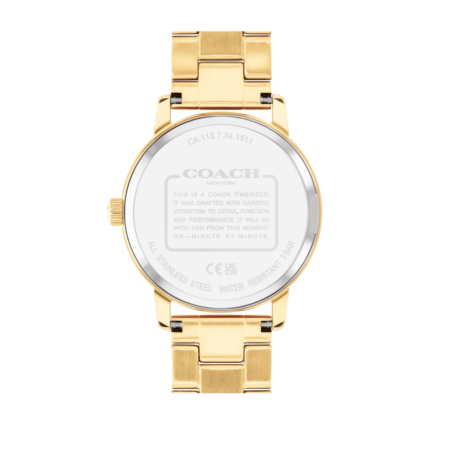 Coach GRAND 36 mm Gold Dial Women Watch 14503075