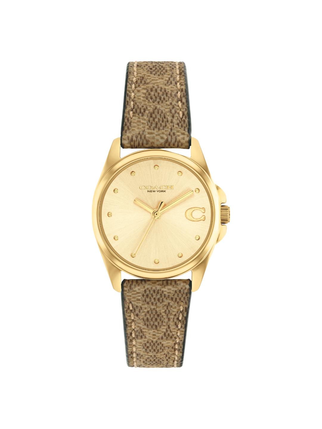 Coach Greyson Qtz Basic Champagne Round Dial Women's Watch 14504107