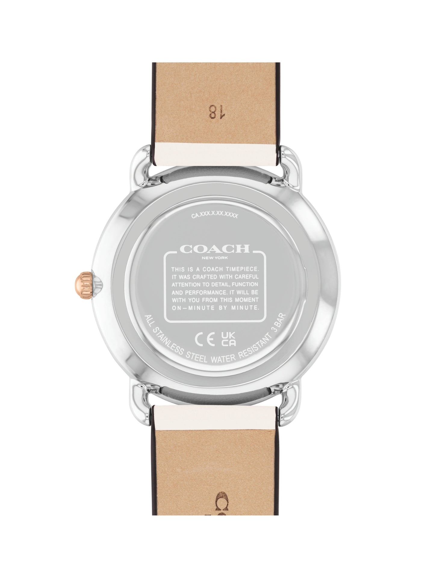 Coach ELLIOT 36 mm Silver Dial Women Watch 14504200