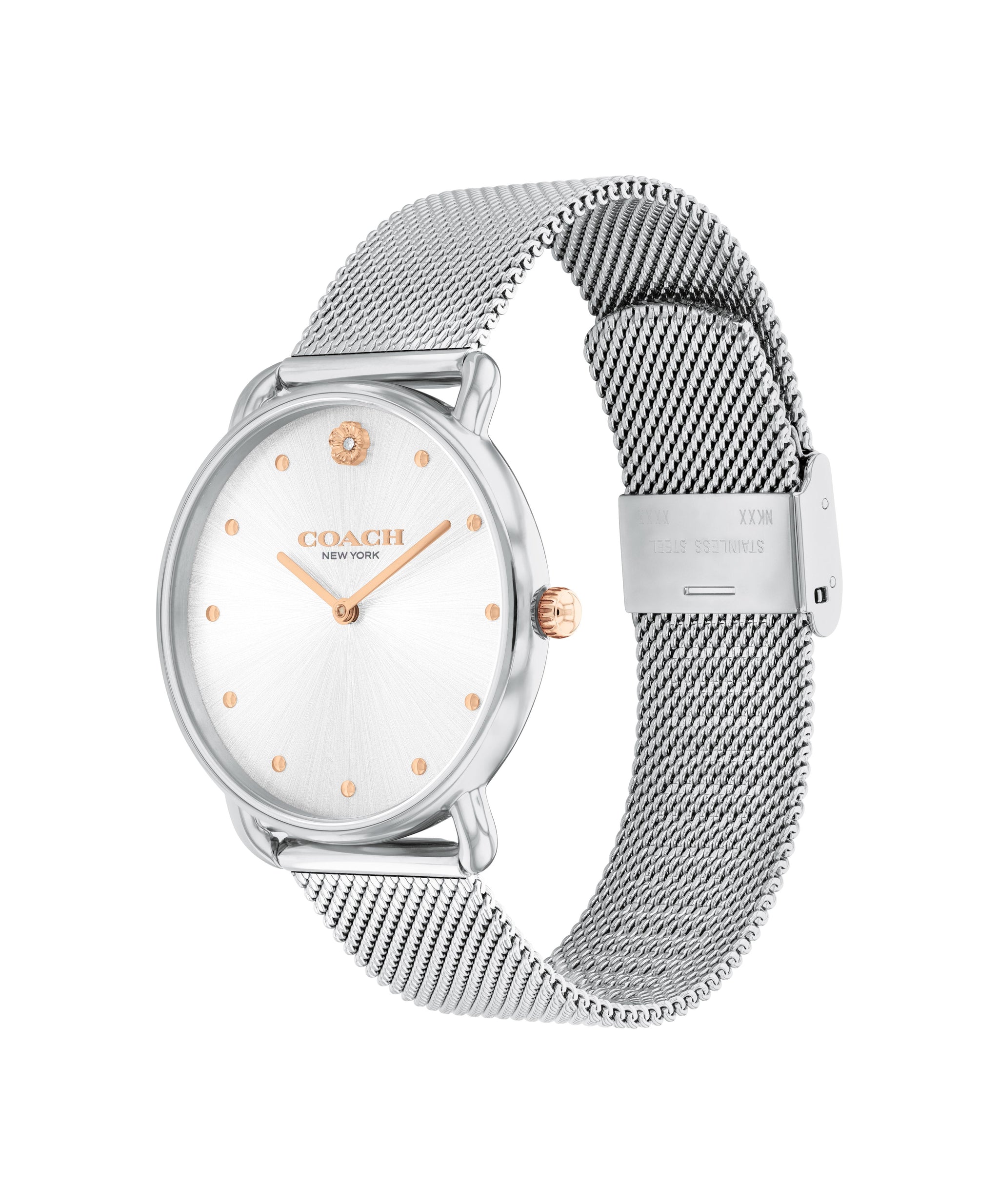 Coach ELLIOT 36 mm Silver Dial Women Watch 14504207