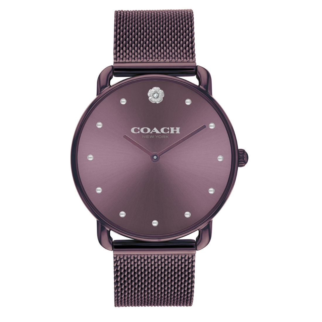 Coach ELLIOT 36 mm Purple Dial Women Watch 14504211
