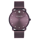 Coach ELLIOT 36 mm Purple Dial Women Watch 14504211