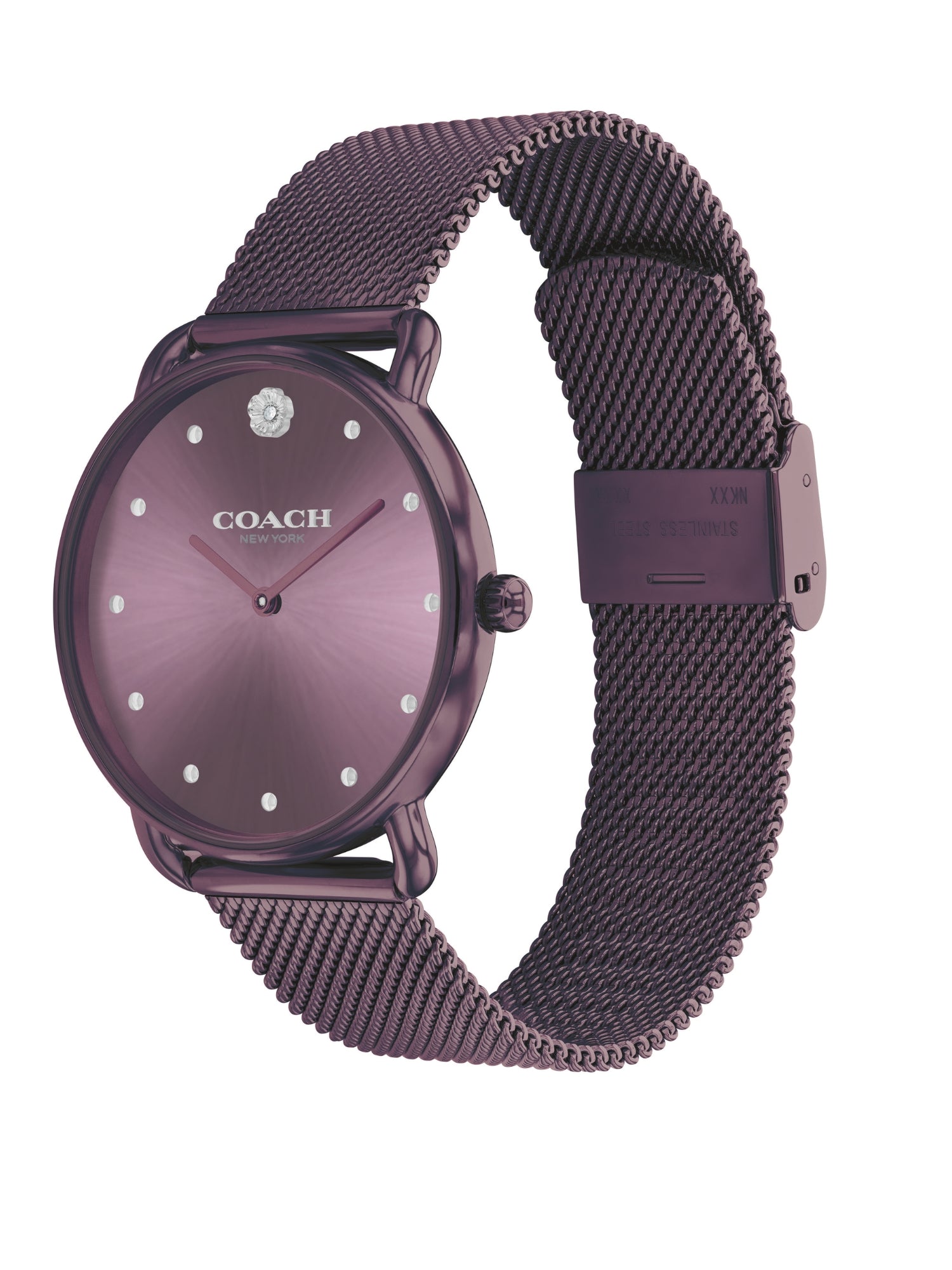 Coach ELLIOT 36 mm Purple Dial Women Watch 14504211