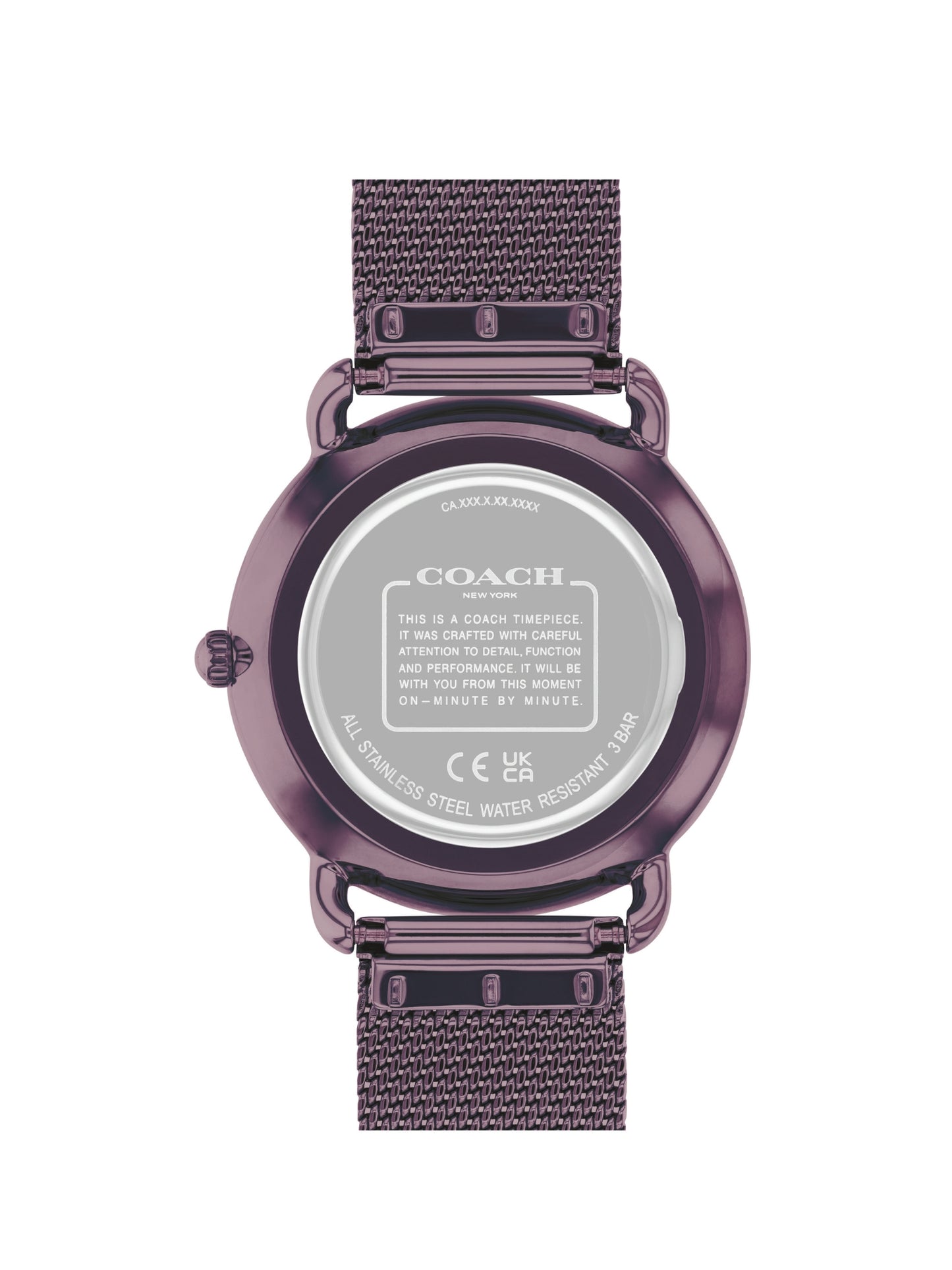 Coach ELLIOT 36 mm Purple Dial Women Watch 14504211