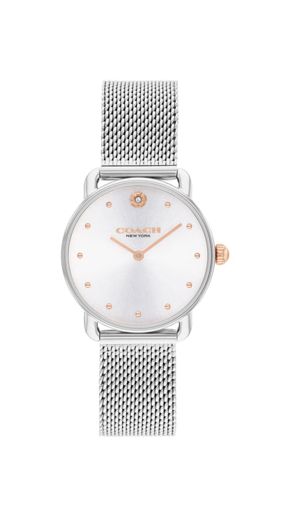 Coach Elliot Qtz Basic 28 mm Silver White Dial Women Watch-14504221