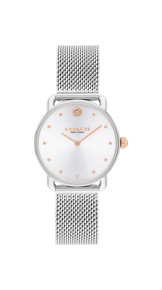 Coach Elliot Qtz Basic 28 mm Silver White Dial Women Watch-14504221