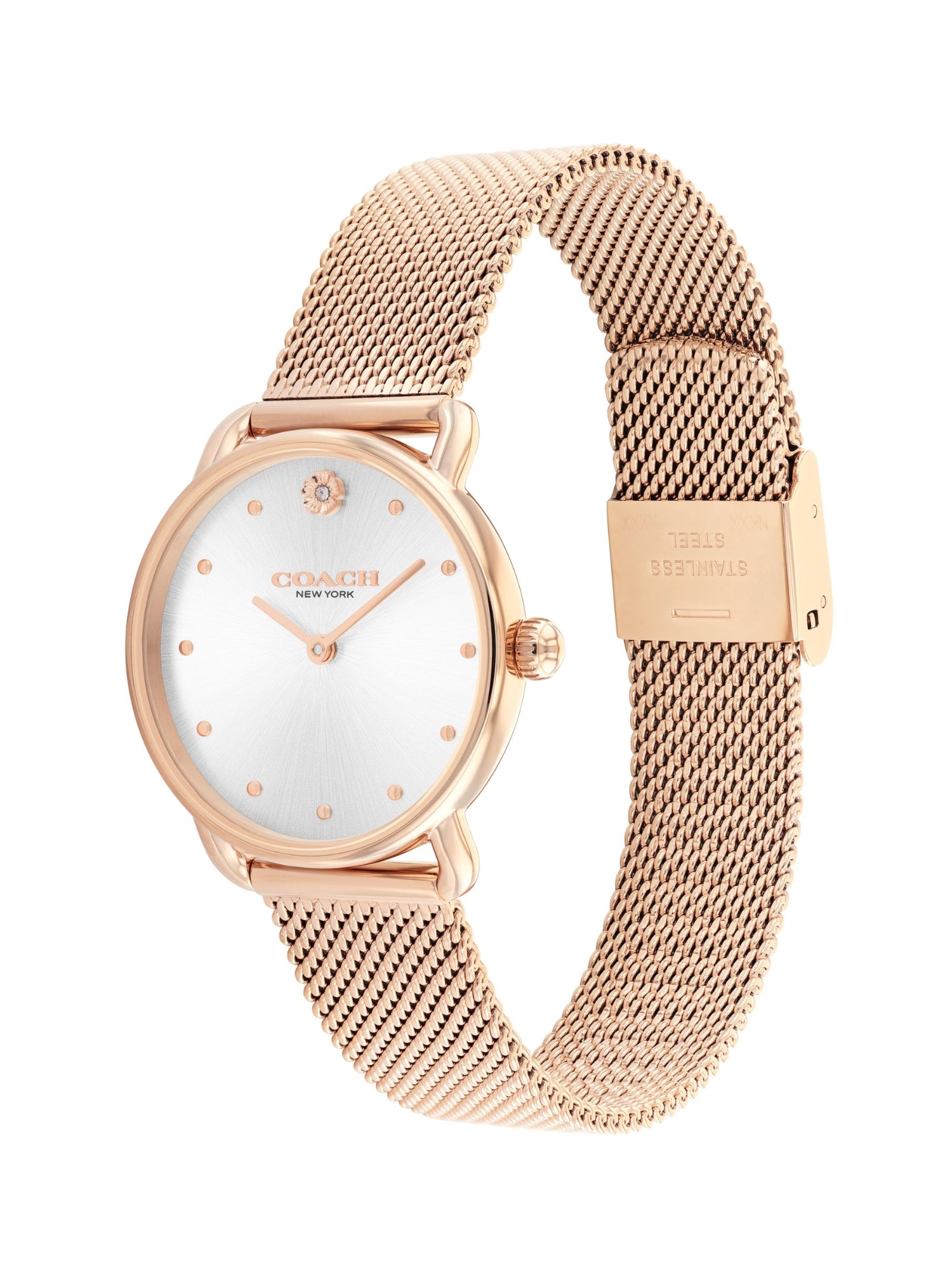 Coach ELLIOT 28 mm Silver Dial Women Watch 14504222