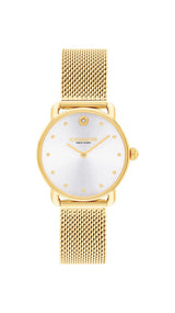 Coach ELLIOT Qtz Basic 28 mm Silver White Dial Women Watch 14504223