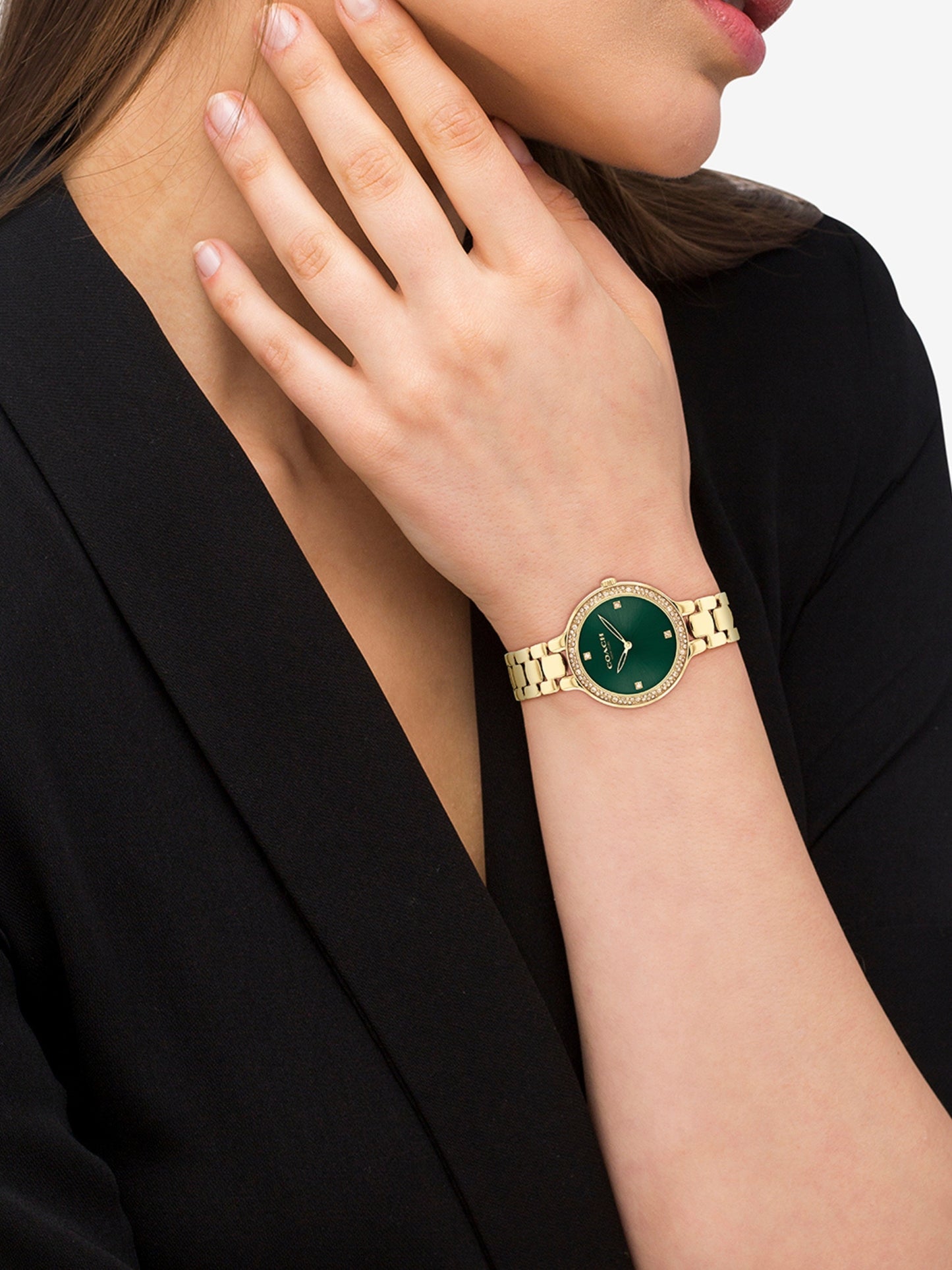 Coach CHELSEA 32 mm Green Dial Women Watch 14504251