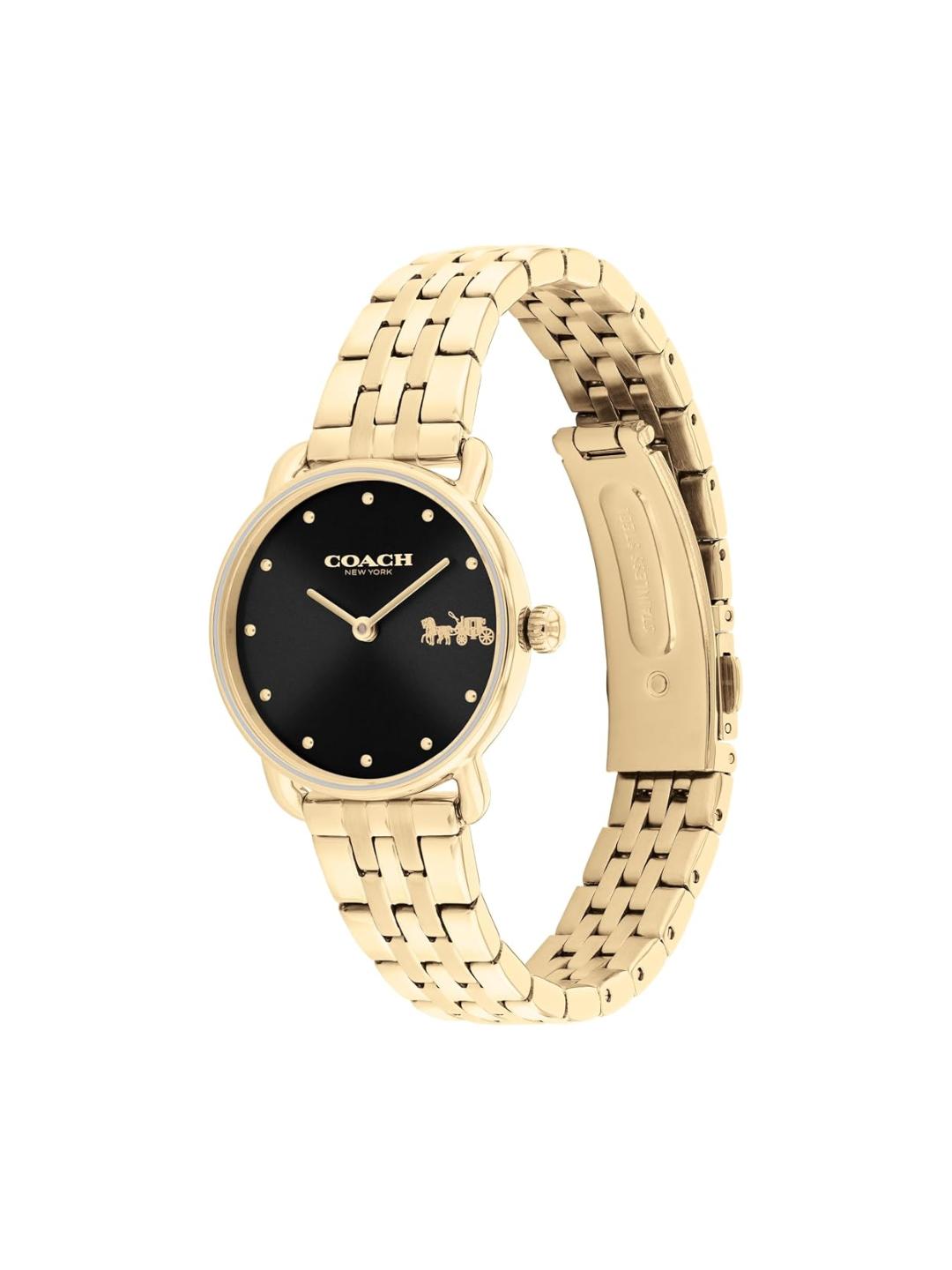 Coach Elliot Qtz Basic Black Color Round Dial Women's Watch - 14504302