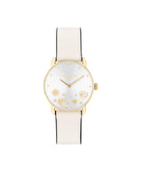 Coach ELLIOT Qtz Basic 28 mm Silver White Dial Women Watch 14504305