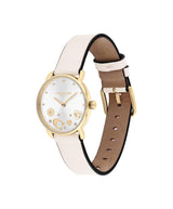 Coach ELLIOT Qtz Basic 28 mm Silver White Dial Women Watch 14504305