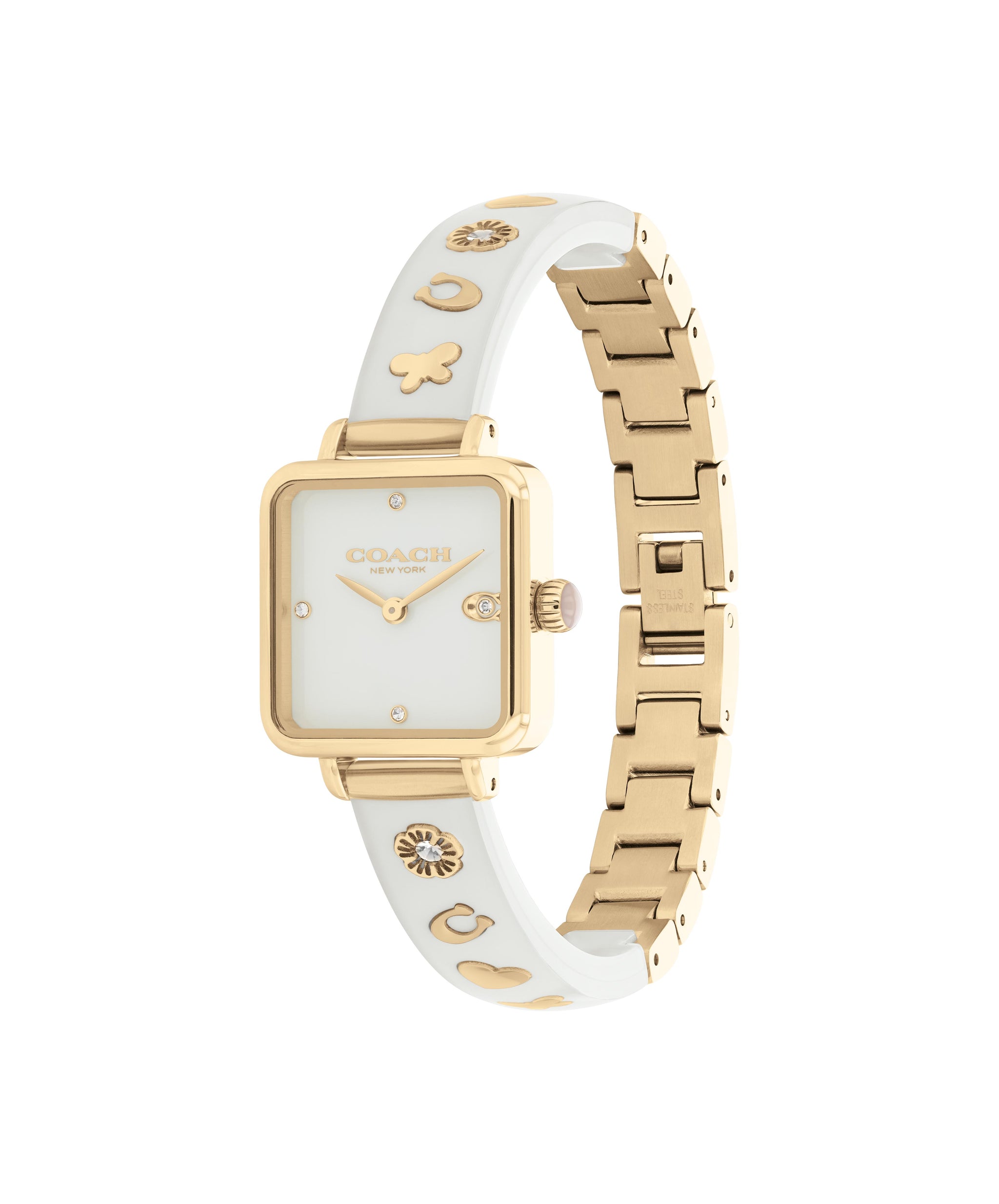 Coach CASS 22 mm White Dial Women Watch 14504308