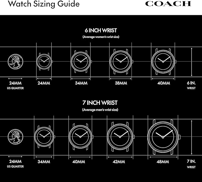 Coach Elliot Women's Round White Dial Watch - 14504312