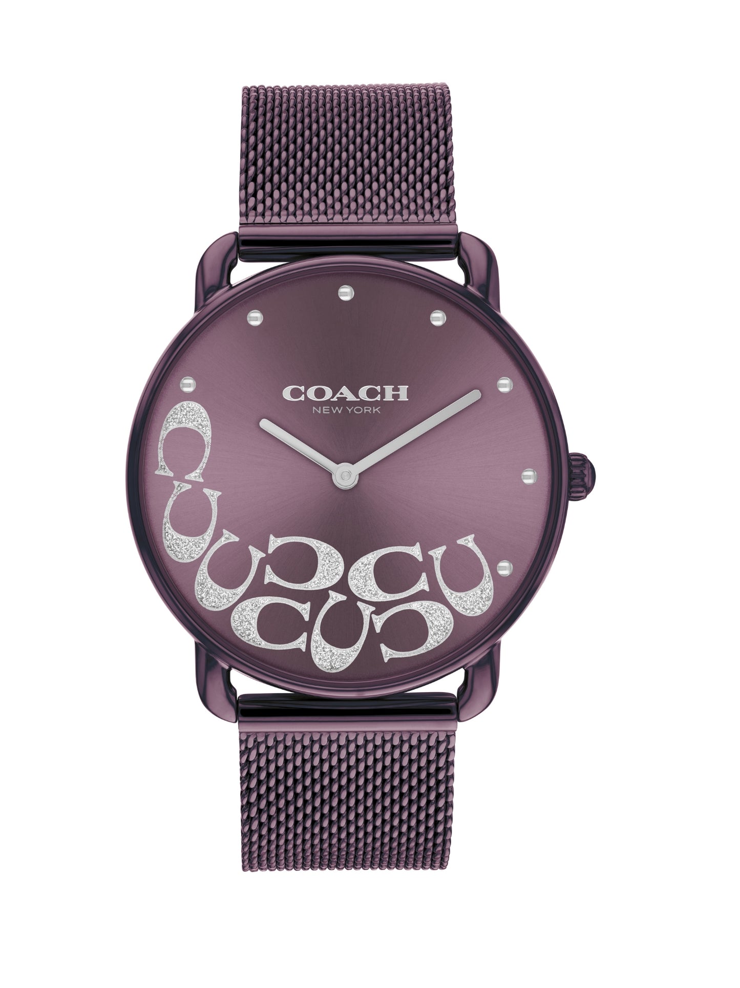 Coach ELLIOT 36 mm Purple Dial Women Watch 14504339