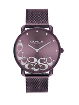 Coach ELLIOT 36 mm Purple Dial Women Watch 14504339