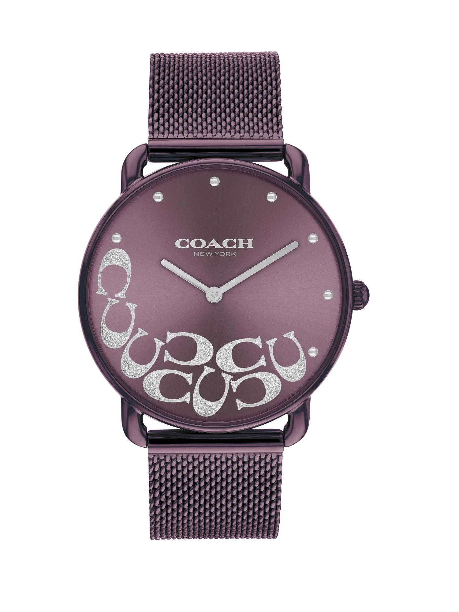 Coach ELLIOT 36 mm Purple Dial Women Watch 14504339