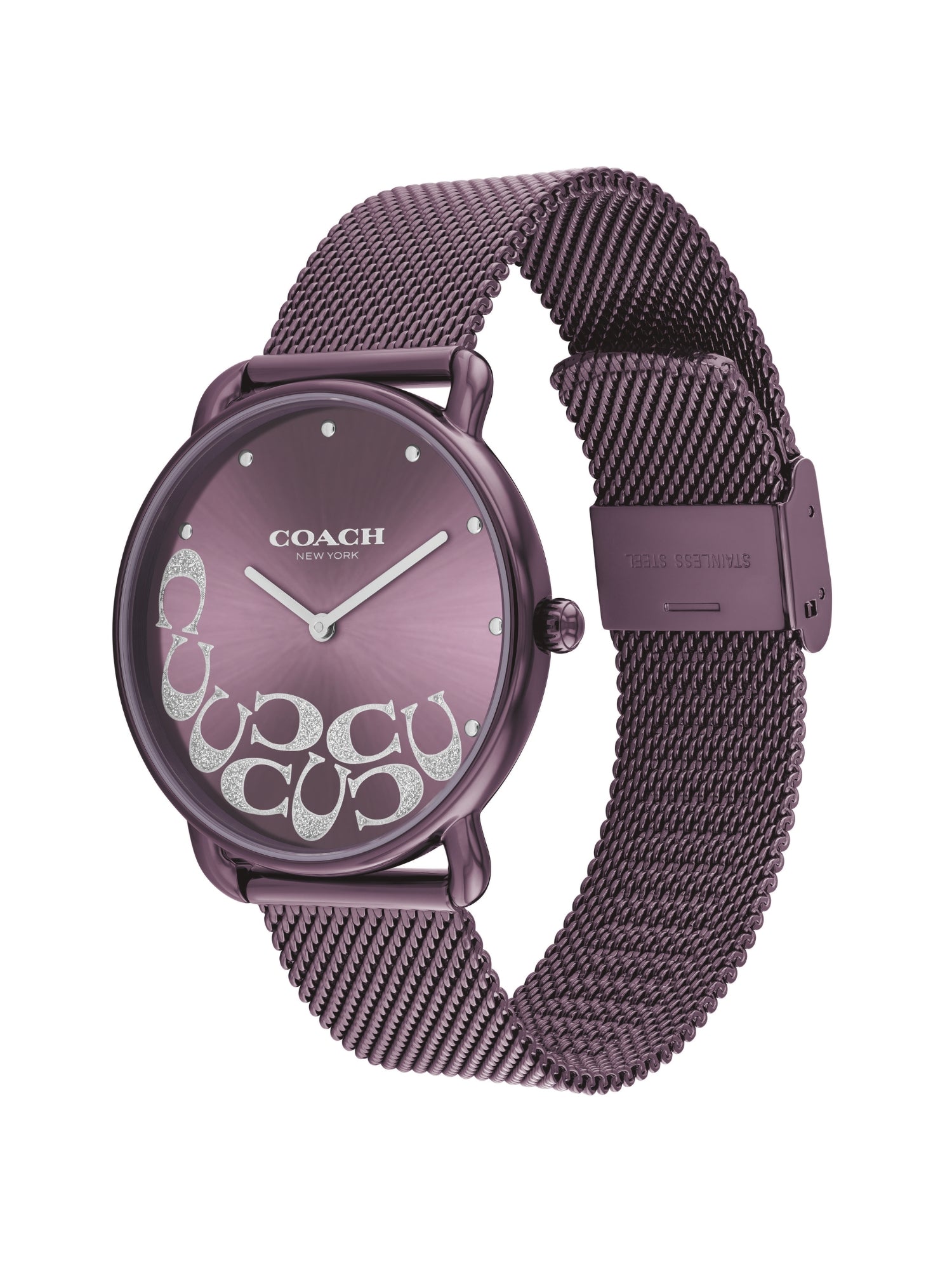 Coach ELLIOT 36 mm Purple Dial Women Watch 14504339