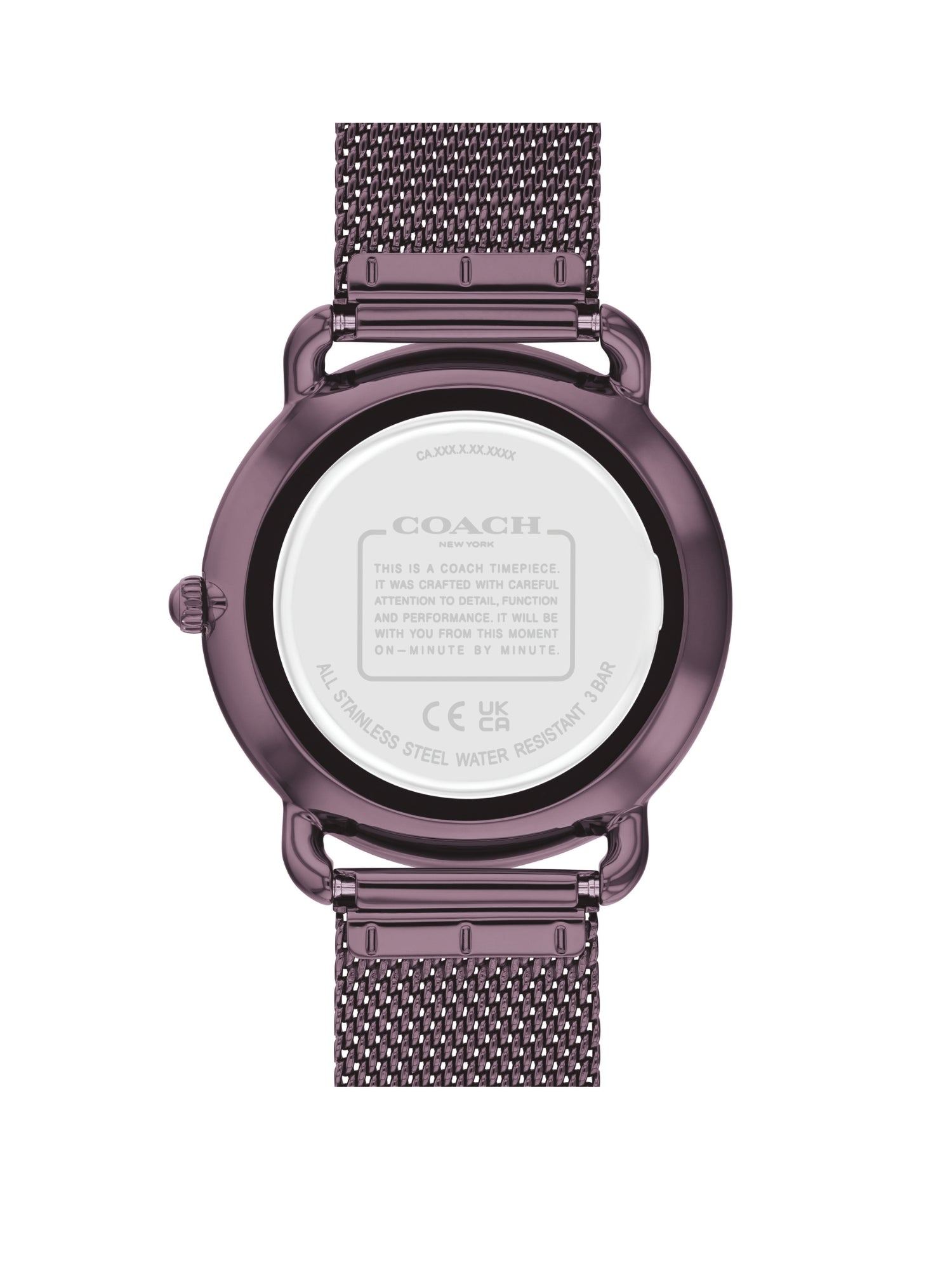 Coach ELLIOT 36 mm Purple Dial Women Watch 14504339