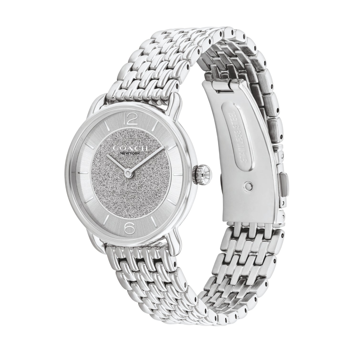 Coach ELLIOT 28 mm Silver Dial Women Watch 14504369