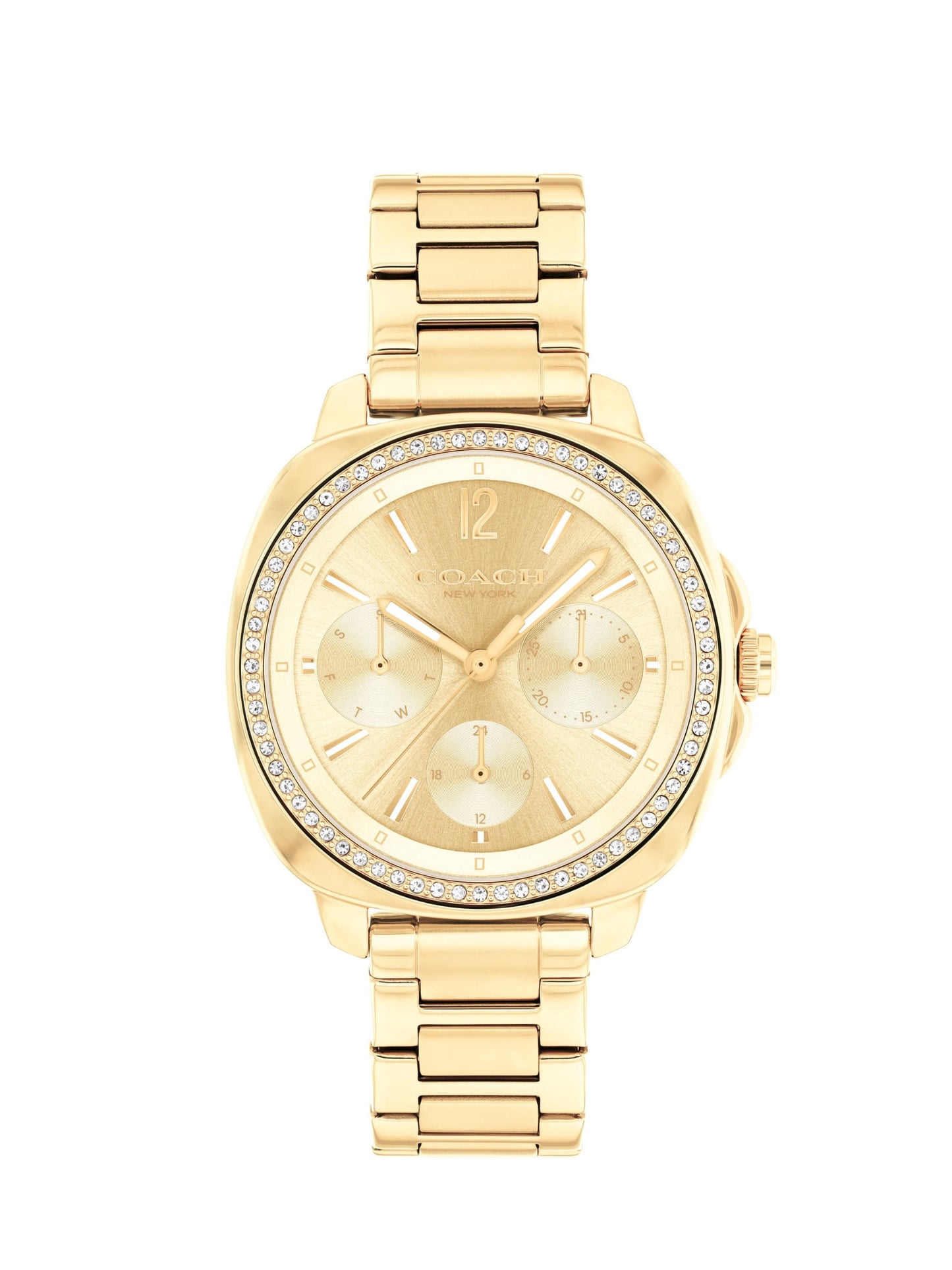 Coach KITT 34 mm Gold Dial Women Watch 14504393