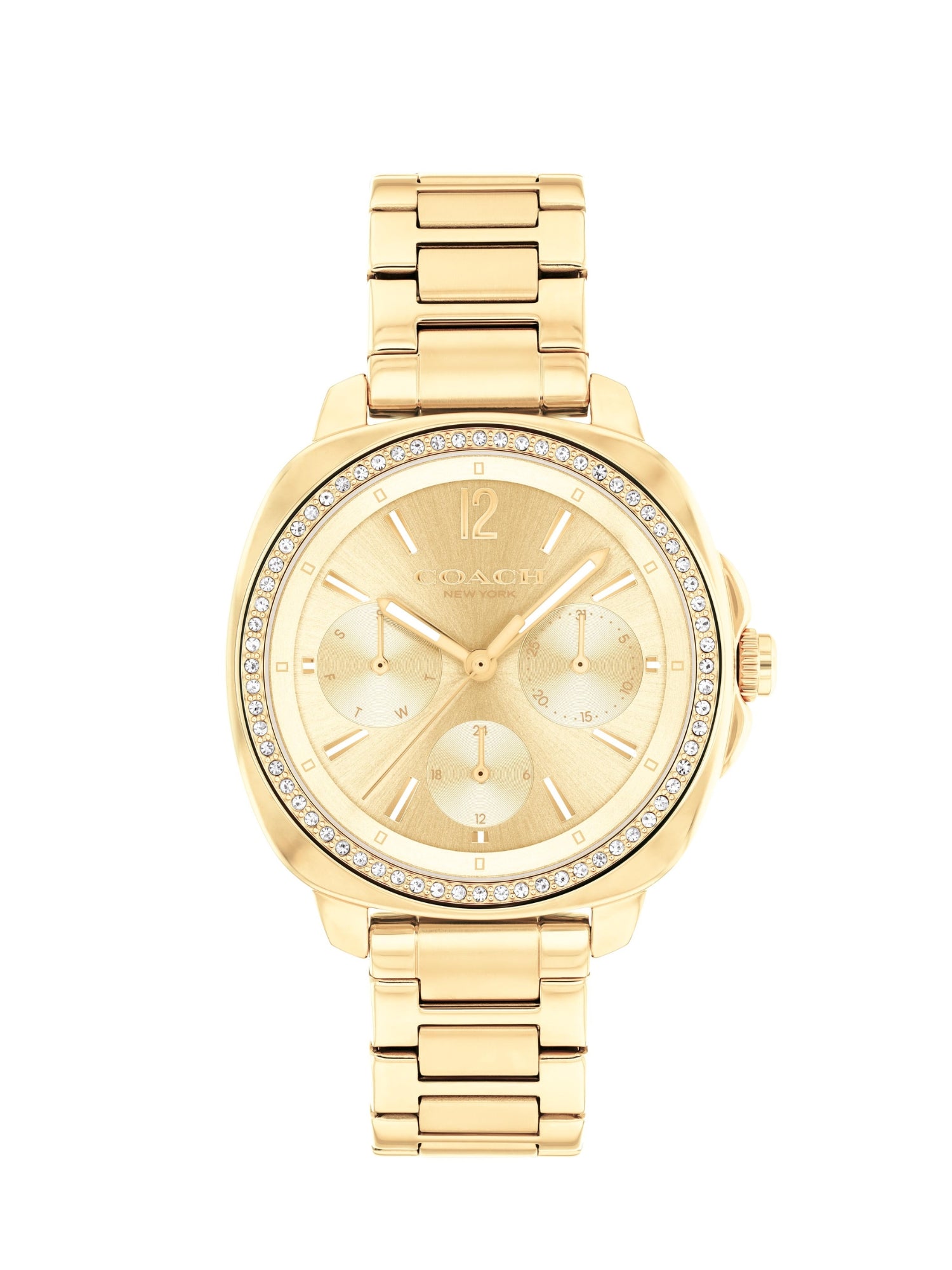 Coach KITT 34 mm Gold Dial Women Watch 14504393
