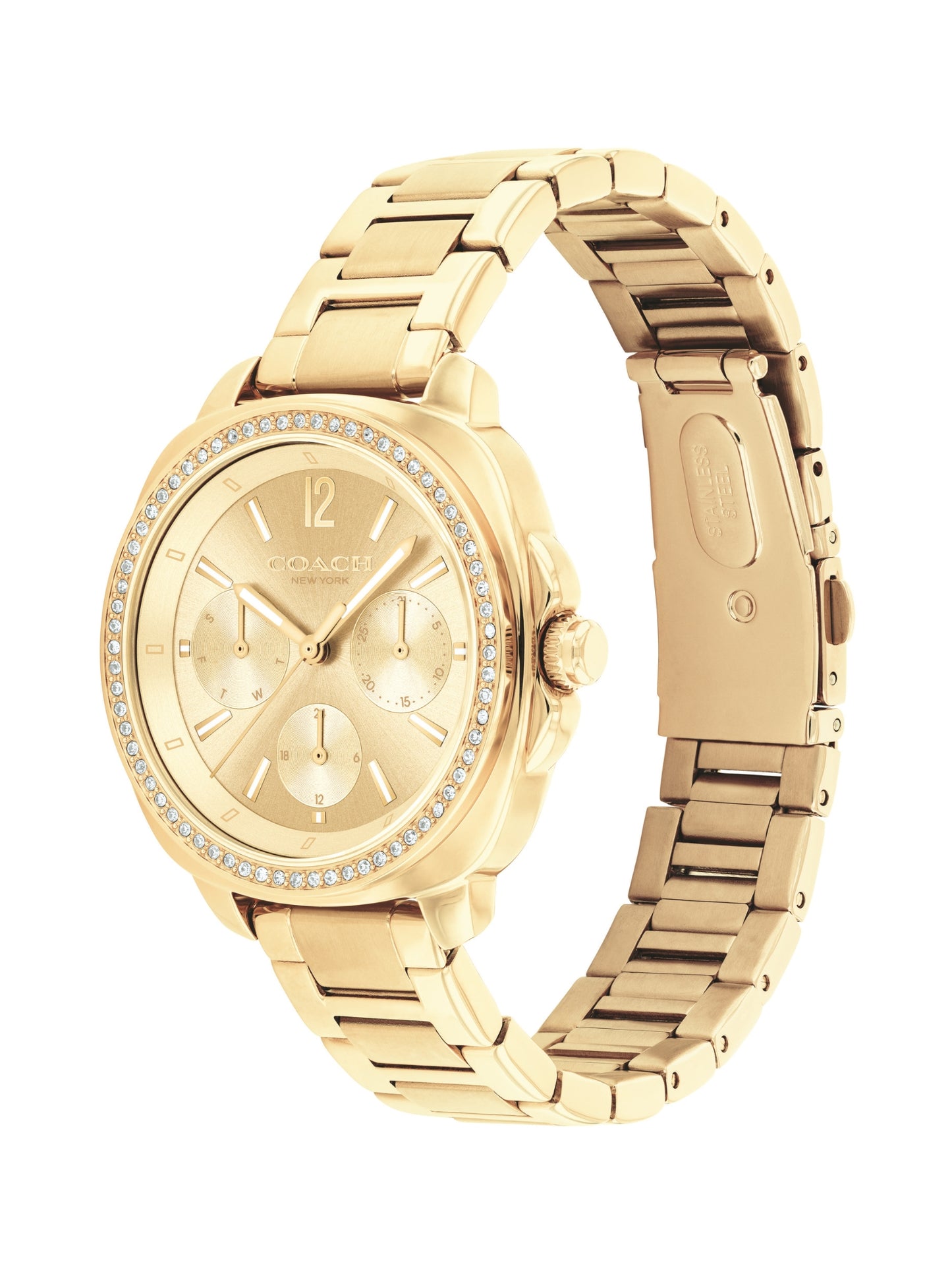 Coach KITT 34 mm Gold Dial Women Watch 14504393