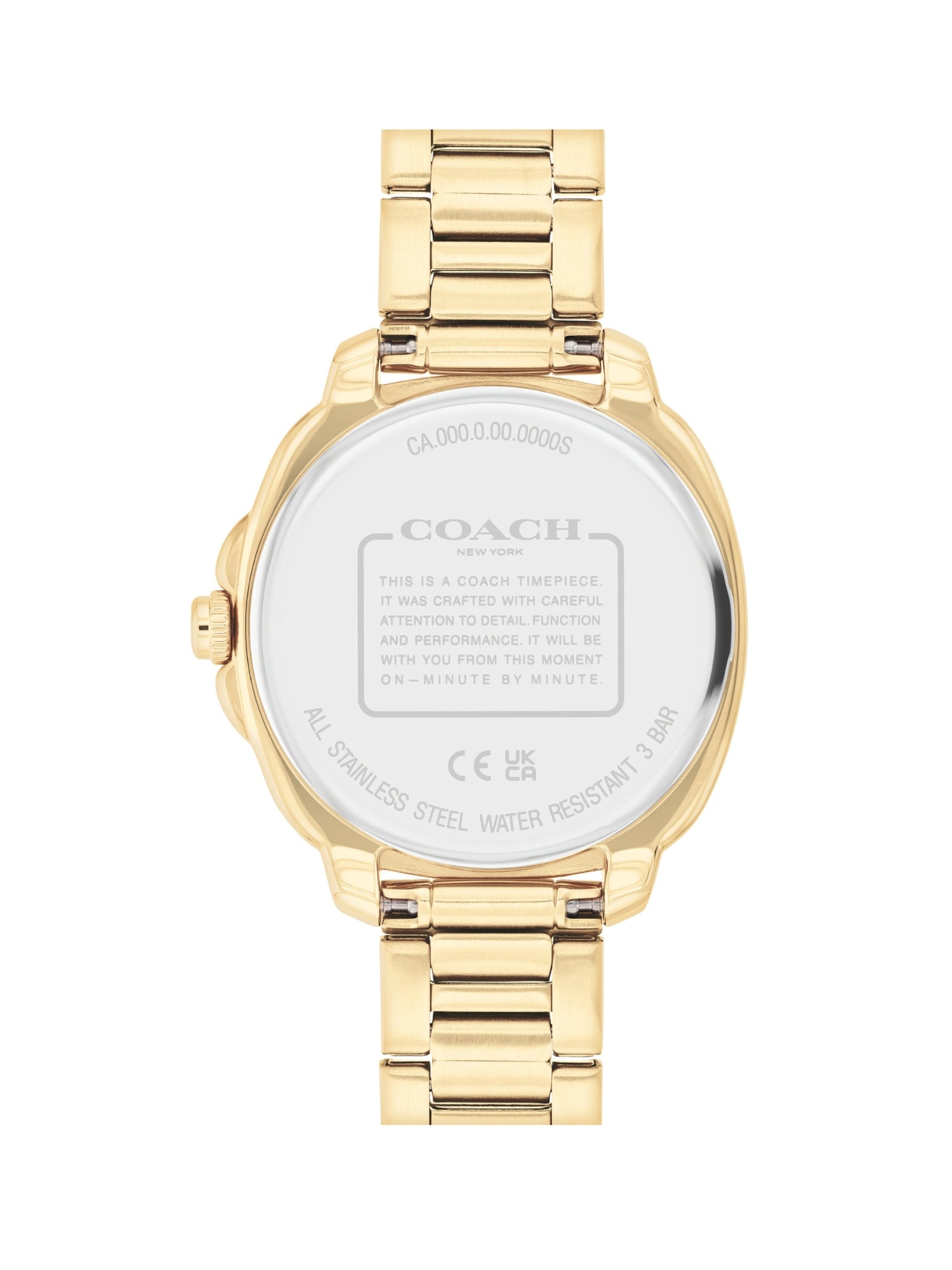 Coach KITT 34 mm Gold Dial Women Watch 14504393