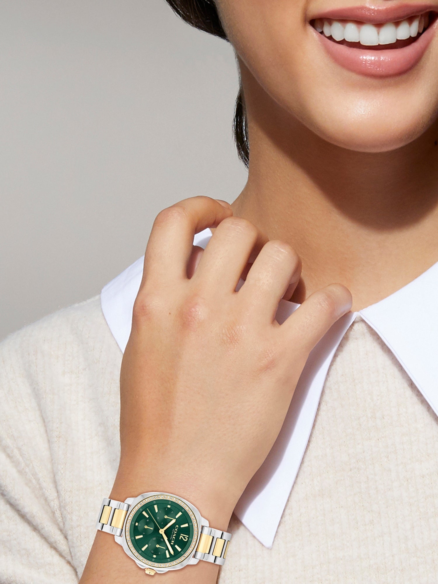 Coach KITT 34 mm Green Dial Women Watch 14504394