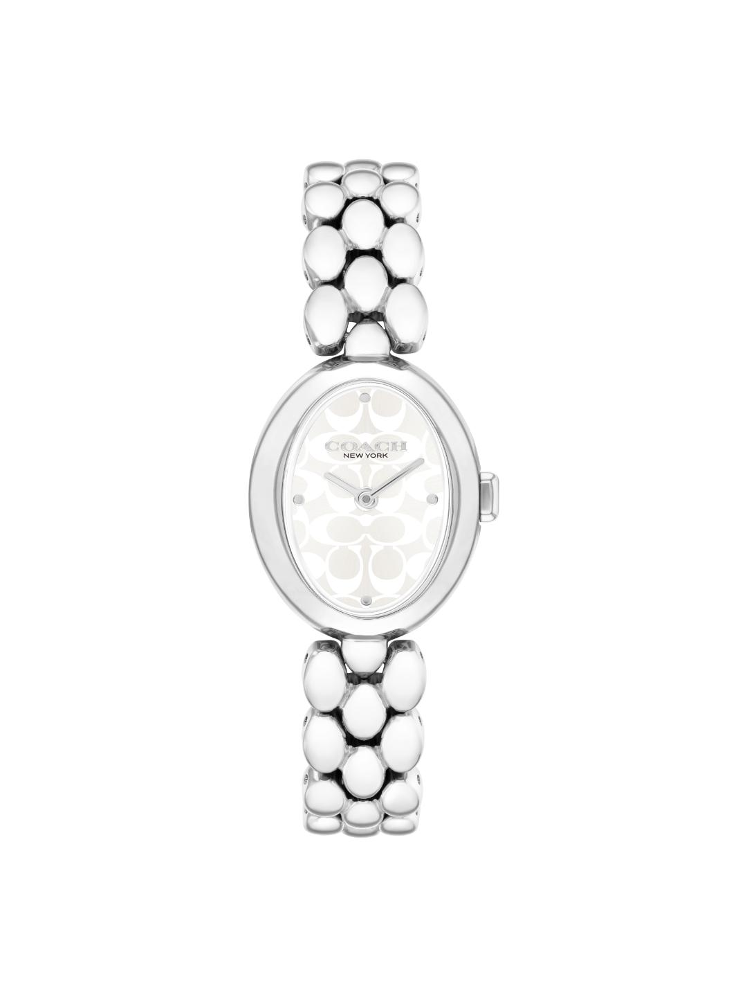 Coach Sammy White Oval 22.5 mm Dial Women Analog Watch 14504416