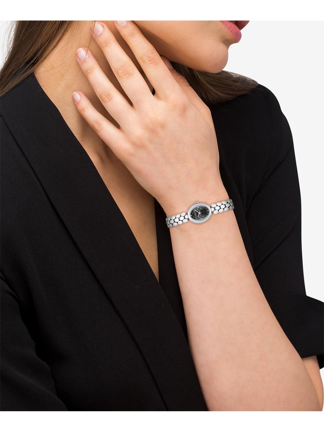 Coach Sammy Qtz Basic Black Oval Dial Women's Watch 14504420