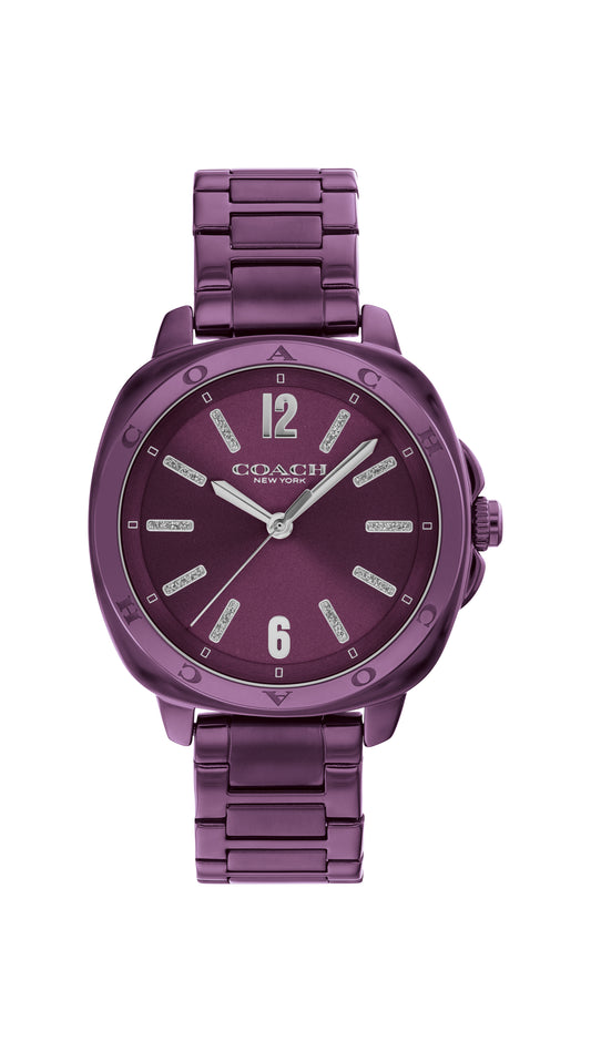 Coach KITT 34 mm Purple Dial Women Watch- 14504466