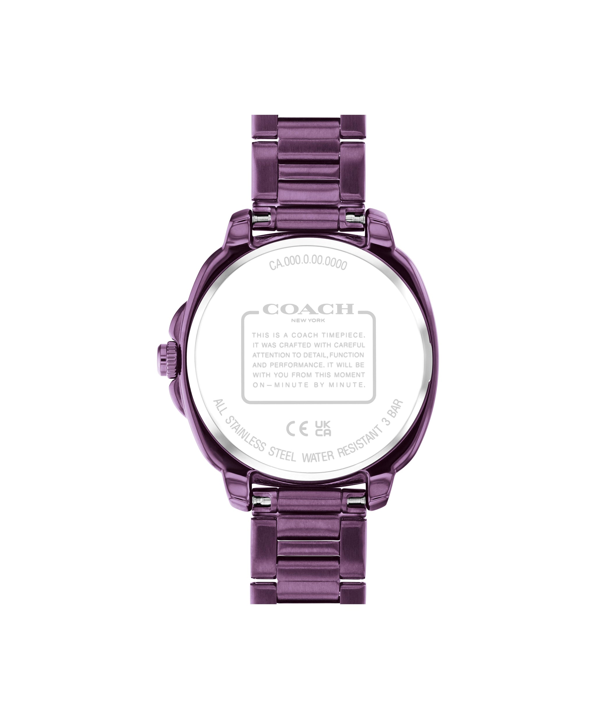 Coach KITT 34 mm Purple Dial Women Watch 14504466