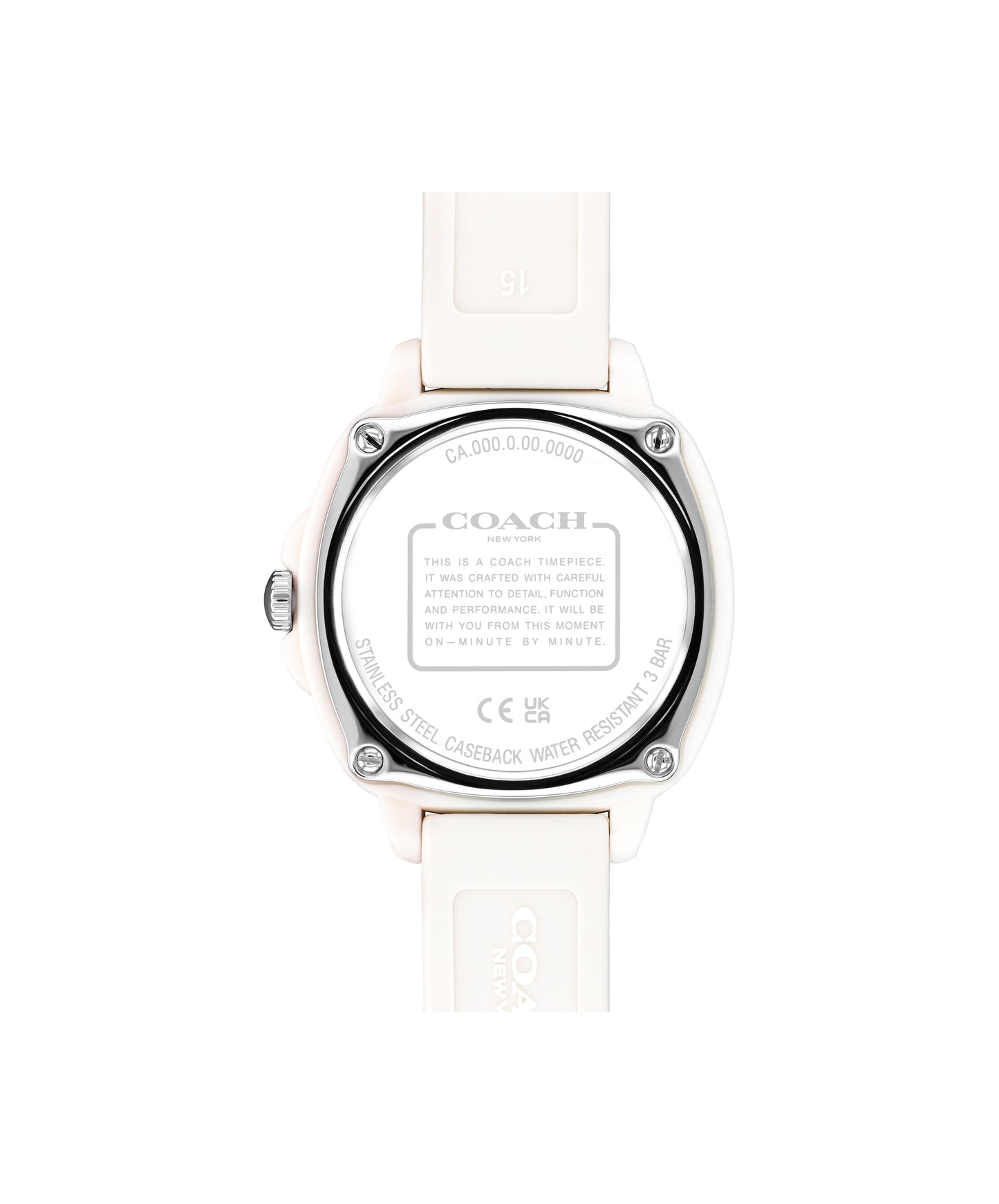 Coach KITT 35.4 mm White Dial Women Watch 14504473