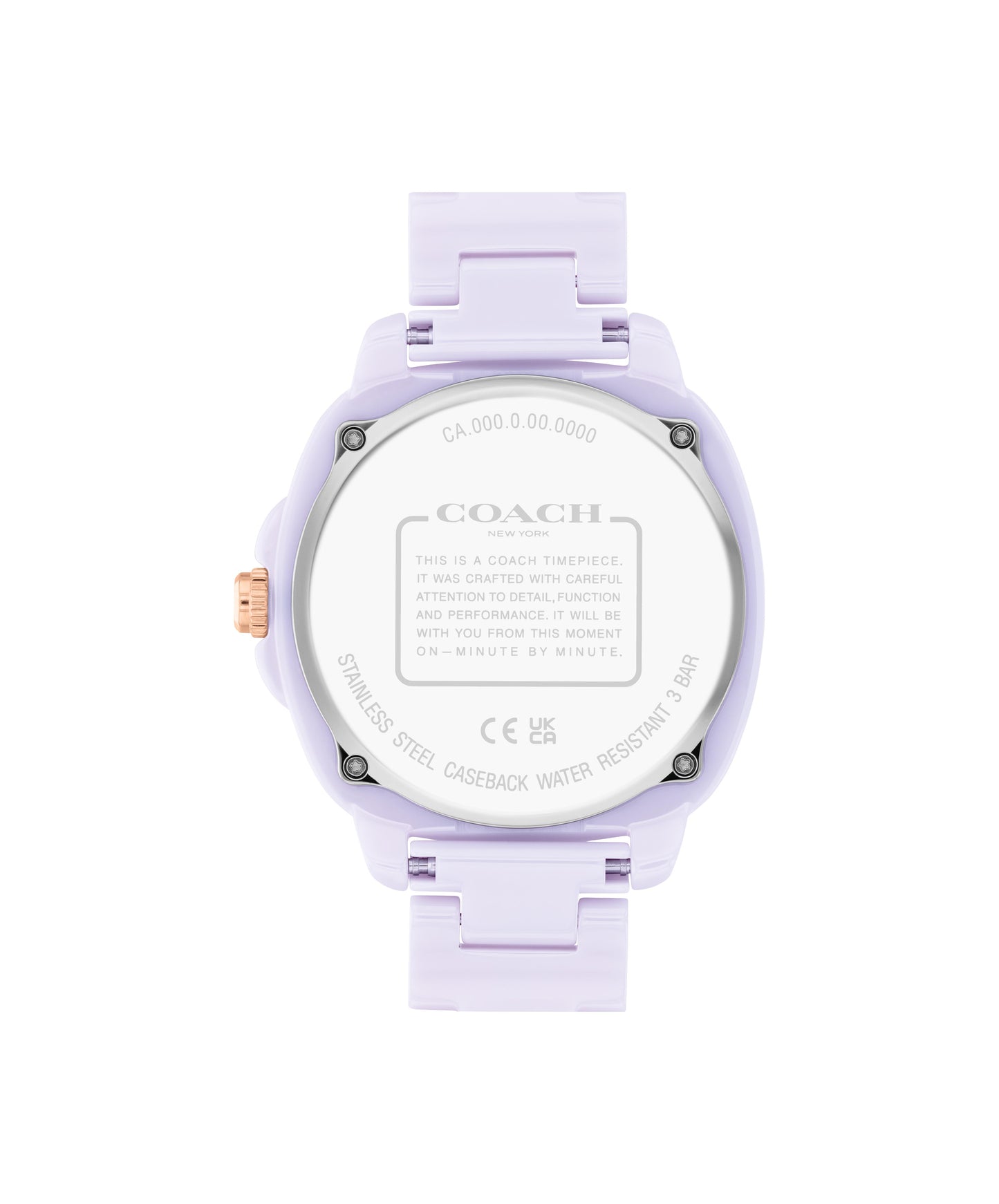 Coach KITT 38 mm Purple Dial Women Watch 14504481