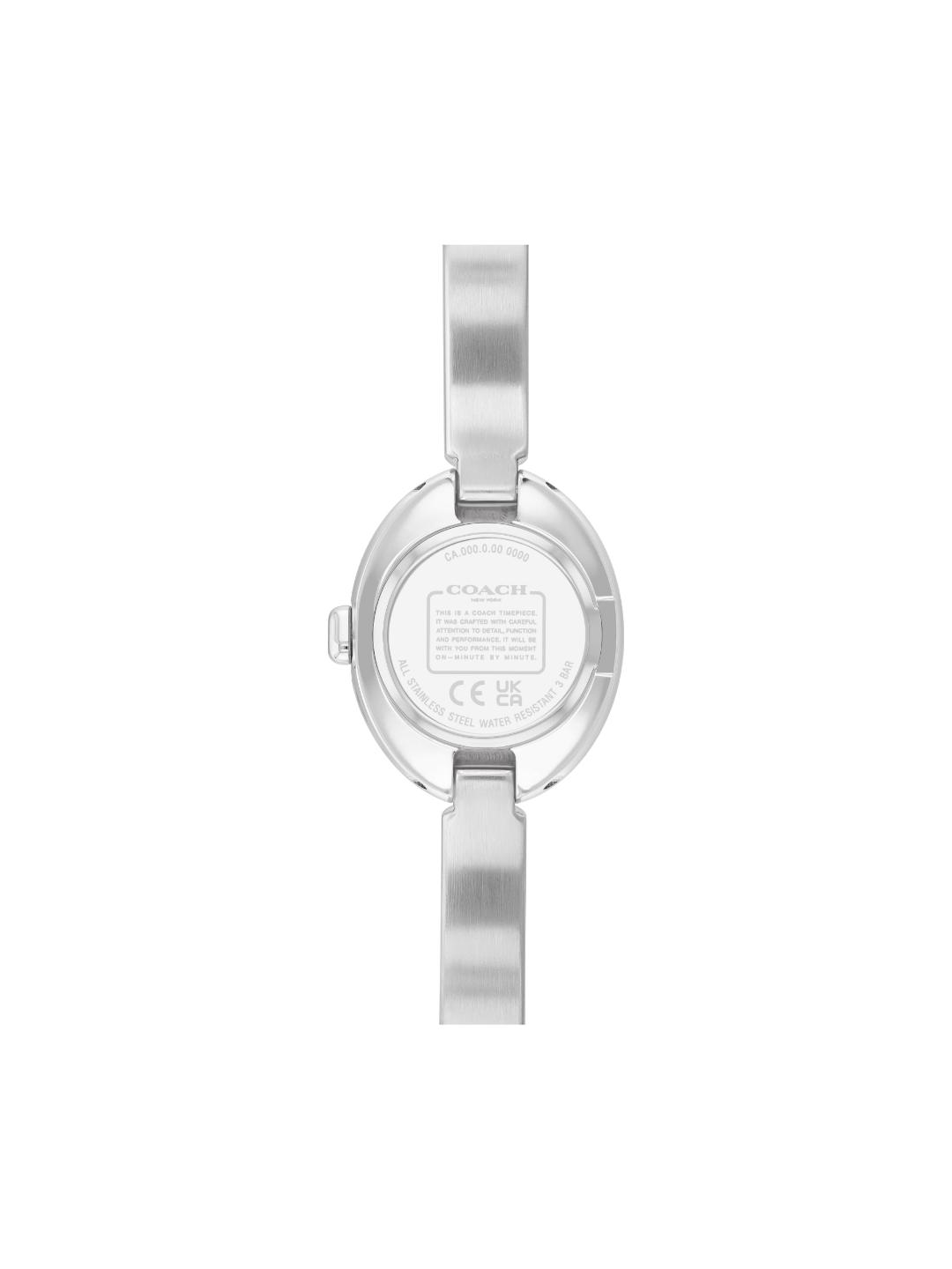 Coach Sammy White Oval 22.5 mm Dial Women Analog Watch 14504483