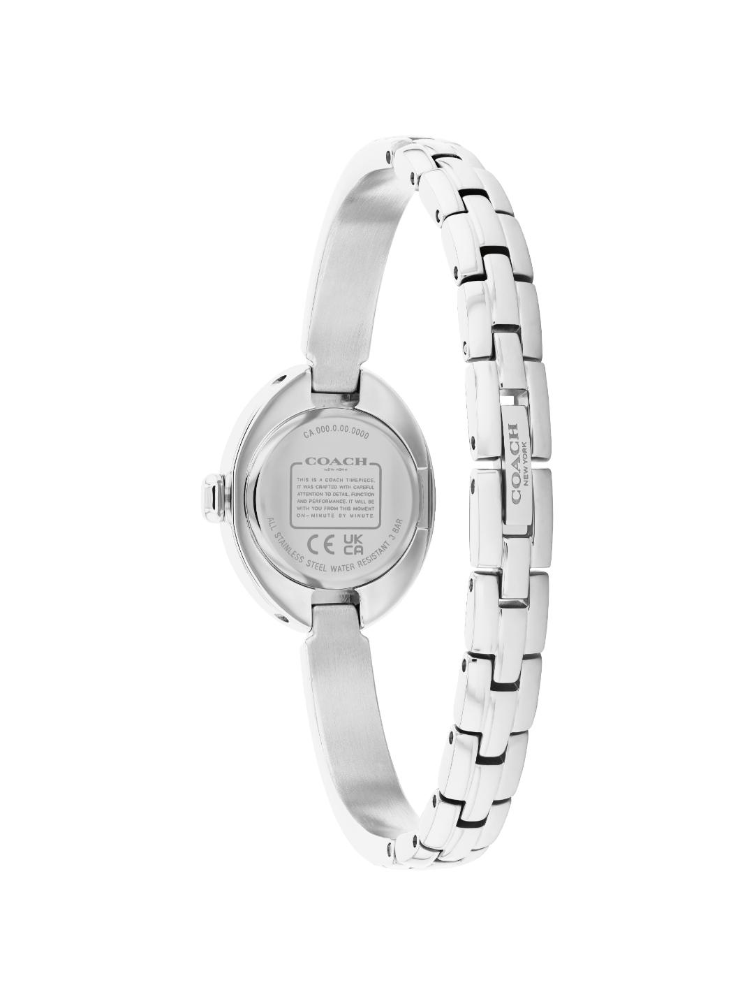 Coach Sammy White Oval 22.5 mm Dial Women Analog Watch 14504483