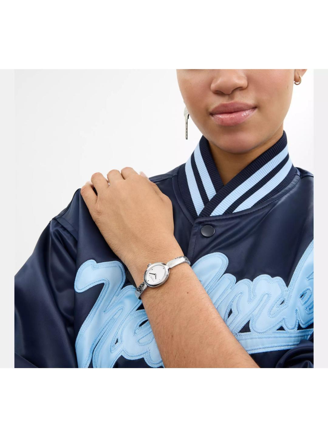 Coach Sammy White Oval 22.5 mm Dial Women Analog Watch 14504483