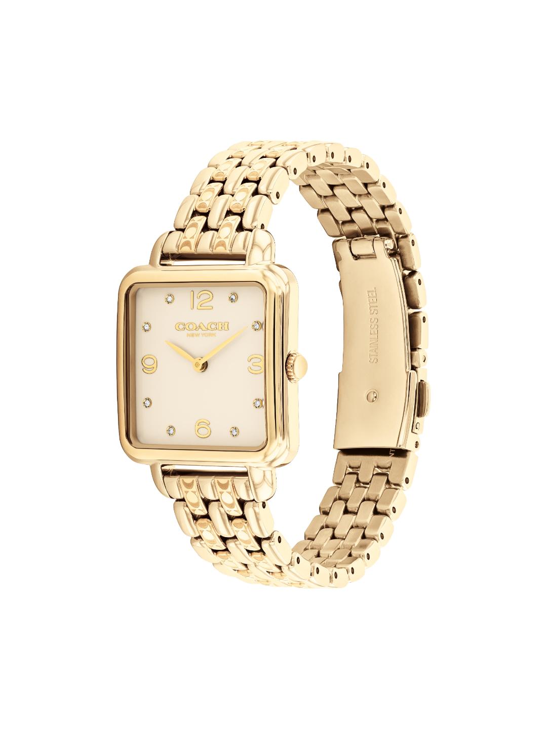 Coach Cass Champagne 28 mm Dial Women Analog Watch 14504495